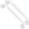 iMomwee 2 Pack 16 Inch Oil Rubbed White Shower Grab Bars w/Anti-Slip knurled Grip, Stainless Steel Wall Mount Bathroom Safety Balance Handrail, Handicap Elderly Senior Assist Textured Grab Bar Handle