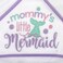 Baby Essentials Hooded Towel and Washcloth Set for Infants, Boys and Girls 6-12 Months (Mommy's Mermaid