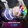 Ozeino Gaming Headset PS4 Headset, Xbox Headset with 7.1 Surround Sound, Gaming Headphones with Noise Cancelling Flexible Mic RGB Light Memory Earmuffs for PC, PS5, PS4, Xbox Series X/S, Xbox one, Swi