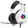 Ozeino Gaming Headset PS4 Headset, Xbox Headset with 7.1 Surround Sound, Gaming Headphones with Noise Cancelling Flexible Mic RGB Light Memory Earmuffs for PC, PS5, PS4, Xbox Series X/S, Xbox one, Swi