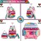 Egchescebo School Kids Rolling Backpack for Girls with Wheels Trolley Wheeled Backpack
