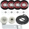 طقم إصلاح مجفف الملابس AMI PARTS UPGRADED 4392067، بكرة شد المجفف W10837240، بديل لطقم صيانة مجففات Whirlpool Cabrio Duet وKenmore وMaytag Bravos XL، يتضمن WPW10314173661570V279640 -