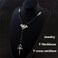 C&amp;Xanadu CXanadu BENBIYO Ankh Cross Bat Necklace Religious Grunge Gothic Vampire Black Long Rosary Beaded Ancient Egyptian Necklace for Women