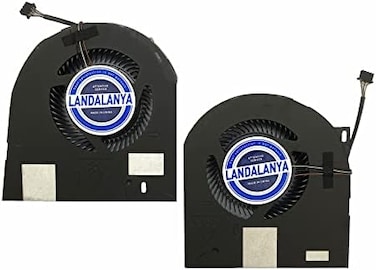 LANDALANYA Replacement New Laptop CPU and GPU Cooling Fan for DELL Precision 7530 M7530 7540 P74F Series MG75090V1-C170-S9A MG75090V1-C160-S9A DC5V Fan