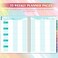 Journaltastic Teacher Planner 2024-2025 - 2024-2025 WeeklyMonthly Lesson Plan Book, July 2024 - June 2025, 8" x 10", Academic Planner 2024-2025 with Twin-Wire Binding for Teachers - Watercolor