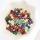 GangGangHao 350pcs 4mm 7 Chakra Natural Stone Round Beads Crystals Energy Healing Genuine Real Stone DIY Charm Smooth Beading for Bracelet Necklace Earrings Jewelry Making(4mm,7 Chakra Color