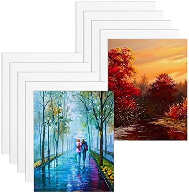 Mity rain Sublimation Blanks Canvas Pads for 8x10 Picture Frame, 15pcs Double-Sided Sublimation Blanks for DIY Photos, Decorative Canvas Pads
