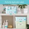 Hebayy 242 pcs Laundry Room, Linen ClosetOffice Labels, 220 Pre-printed Waterproof OilTear Resistant Removable Stickers, 22 Blank Ones, No Residue for Home Office Craft Room Organization (Black on Cle