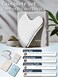 Rena Chris Gua Sha Facial Tools, Stainless Steel Guasha Tool for Acupuncture, Manual Massage Sticks for Jawline Sculpting and Puffiness Reducing, Gua Sha Scraping Massage Tool, Skin-Care Gift(Silver