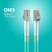 H!Fiber OM3 LC to LC Fiber Patch Cable, 10GB Multimode SFP Fiber Jumper, Duplex LC-LC 50/125um, MMF, LSZH, 2Meter(6.6ft,4 Pack, Cable for SFP Transceiver, Router, Fiber Networks and More