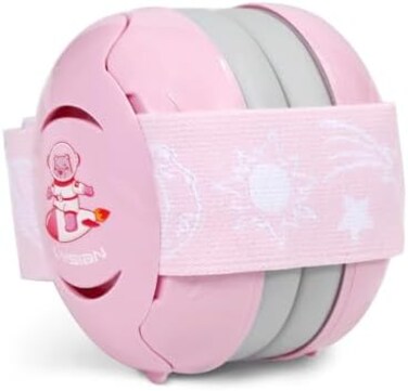 LYSIAN Baby Ear Muffs Noise Blocking for Infants with Elastic Headband，Hearing Protection Earmuffs for Sleep, Travel