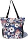 ESVAN Original Floral Waterproof Large Tote Bag for Gym Beach Travel Everyday