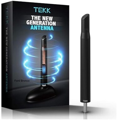 TEKK Short Antenna Compatible with Ford Bronco 2021-2025 / Designed for Optimized FM/AM Reception / 4.8 Inches