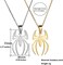 GulCean Spider Necklace for Men Women Titanium Stainless Steel Gold Silver Lightweight Fashion Anime Goth Cool Hippie Spider Man Pendant Necklace