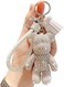 BONICI Creative Cool Diamond Bear Design Pendant Keychain Key-Chains Keyrings