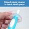 Dr. Brown's Dr Brown's Natural Flow Dr. Soft Touch No Scratch Baby Bottle Cleaning Brush Cleaner with Stand and Storage Clip, BPA Free, Pink 1-Pack