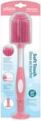 Dr. Brown's Dr Brown's Natural Flow Dr. Soft Touch No Scratch Baby Bottle Cleaning Brush Cleaner with Stand and Storage Clip, BPA Free, Pink 1-Pack