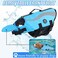 EMUST Dog Flotation Vest, Reflective Life Jacket for Small Dogs with Rescue Handle, Small Dog Vests Lifesaver for Swimming Boating Water with Front Neck Float, Blue,S