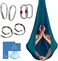 AUM Active Aerial Yoga Hammock - Durable Silk With Extension Straps, Carabiners, and Pose Guide - for Home, Antigravity, Inversion Exercises - Starter Kit for All Levels