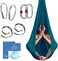 AUM Active Aerial Yoga Hammock - Durable Silk With Extension Straps, Carabiners, and Pose Guide - for Home, Antigravity, Inversion Exercises - Starter Kit for All Levels