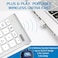 Foloda Wireless Number Pad, Portable 2.4Ghz USB 10 Keys Financial Accounting Numeric Keypad Data Entry Numpad for Laptop, PC, Desktop