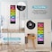 Geyee 4 Pack Wall Hanging File Folders Organizer, Heavy Duty Storage Pocket Chart, Over Door Hangers Included, Hanging Wall Paper Organizer Holder for School Classroom Office Home(10 Pocket