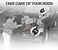 CYSKY Fishing Rods Belt Stretchy Rod Straps Fishing Tackle Ties Cable Fishing Rod Holders Fit for Casting Rods, Spinning Rods and Fly Rods