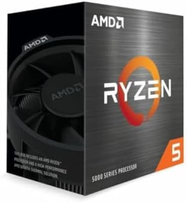معالج AMD Ryzen 5 5600 المكتبي (سداسي النواة/اثنا عشر مسارًا، ذاكرة تخزين مؤقتة 35 ميجابايت، سرعة قصوى تصل إلى 4.4 جيجاهرتز)