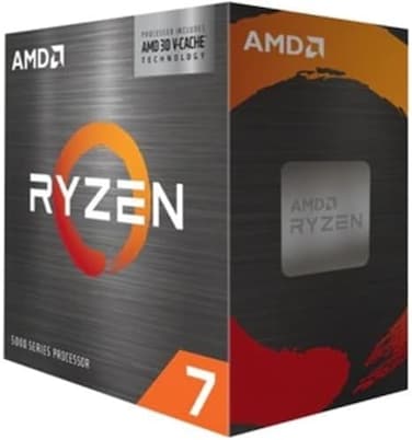 AMD Ryzen 7 5800X3D 3.4GHz 96MB L3 Desktop Processor Boxed, black