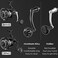 مقبض GOMEXUS Power Handle لبكرة الصيد الدوارة Penn Pursuit III/IV Clash I II Conflict I 1000-4000 (غير مناسب لبكرة Conflict II)