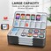 HEIYING Game Card Case Holder Compatible with Nintendo SwitchSwitch OLED,Portable Switch Lite Game Memory Card Storage with 96 Game Card Slots and 24 Micro SD Card Slots (Black