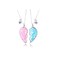 DOYYCA Best Friend Necklace for 2 Girls Magnetic Matching Friendship Necklace Half Heart Pendant BFF Necklaces for Sister