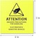 ملصقات OfficeSmartLabels [2 × 2 بوصة - 600 ملصق - عبوتان من 300 ملصق] ملصقات للأجهزة الحساسة للكهرباء الساكنة، ملصقات تحذيرية من الكهرباء الساكنة لشحن لوحات الدوائر المطبوعة واللوحات الأم (أصفر)