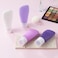 INSFIT Portable Travel Bottles, TSA Carry On Approved Toiletries Containers, 90ml Leak Proof Squeezable Silicone Tubes, Refillable Travel Accessories for Shampoo 4 Pack Purple