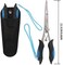 mouhike Fishing Pliers Stainless Steel Fish Hook Remover with Sheath and Lanyard Split Ring Pliers Fishing Braid Line Cutter Tools Corrosion Resistant Fishing Gear for Freshwater Saltwater