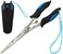 mouhike Fishing Pliers Stainless Steel Fish Hook Remover with Sheath and Lanyard Split Ring Pliers Fishing Braid Line Cutter Tools Corrosion Resistant Fishing Gear for Freshwater Saltwater