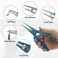 Piscifun Fishing Pliers, Saltwater Fishing Pliers with Split Ring, Fish Hook Remover, Corrosion Resistance Fly Fishing Pliers with Braid Cutters, Sheath and Lanyard, Fishing Gear Gifts for Men, Blue