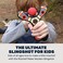 Mighty Fun! Mischief Maker Wooden Toy Slingshot Real Wood and Soft Foam Balls (Red Classic