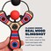 Mighty Fun! Mischief Maker Wooden Toy Slingshot Real Wood and Soft Foam Balls (Red Classic