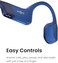 SHOKZ OpenRun Mini, Bone Conduction Sports Headphones, Bluetooth Wireless Earphones with Mic, 8H Playtime, Open-Ear Waterproof for Running Workout (Blue