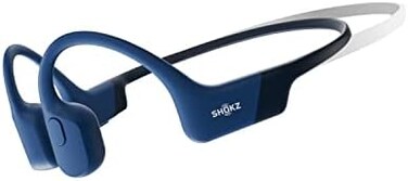 SHOKZ OpenRun Mini, Bone Conduction Sports Headphones, Bluetooth Wireless Earphones with Mic, 8H Playtime, Open-Ear Waterproof for Running Workout (Blue