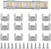 GYGhaoho 120pcs LED Strip Light Clips Neon Mounting Clips 10/13/16MM Size Make The Neon Signs Flexible Light Strip Fixing Card (B.13MM/0.51INCH