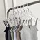 BESSER HAUS 15 Pack Acrylic Hangers Gold Acrylic Hangers with Clips Premium Quality Crystal Clear Hangers Luxury Dress Suit Hangers(Silver Hook