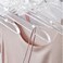 BESSER HAUS 15 Pack Acrylic Hangers Gold Acrylic Hangers with Clips Premium Quality Crystal Clear Hangers Luxury Dress Suit Hangers(Silver Hook
