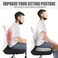 WAOAW Seat Cushion, Office Chair Cushions Butt Pillow for Long Sitting, Memory Foam Chair Pad for Back, Coccyx, Tailbone Pain Relief (Grey