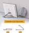 QUIQEI Laivli Aluminum Echo Show 15 Stand, Echo Show 15 Stand Swivel and Tilt, Adjustable Foldable Stand for Echo Show with 360 Degree Rotatable Base