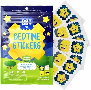 BUZZPATCH NATPAT Sleepy Patch Bed Time Stickers for Kids and Adults (24 Pack- Sleep Promoting Patches - ChemicalDrug Free, Melatonin Free
