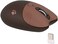 Lomiluskr Cute Cat Wireless Mouse, Lightweight Soundless, 2.4G Wireless, Candy Colors, Kawaii for Girls and Kids (Coffee