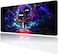 Jasuine Large Gaming Mouse Pad Anime Night Sky Space Stars Custom Desk Pad,Mousepad with Non-Slip Rubber Base and Stitched Edges Mouse Mat,Portable Desk Mat for Office,Computer Work,Game,31.5X15.7