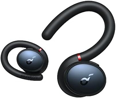 soundcore by Anker Sport X10 Bluetooth 5.2 Headphones for Sports, Rotating Ear Hooks, Deep Bass, IPX7 Water Protection, Sweatproof, 32 Hours Battery (Black